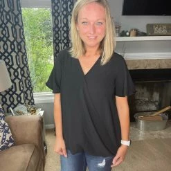 Vanilla Bay Surplice Top Tops