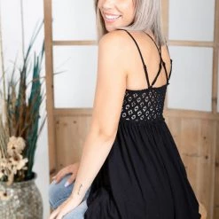 Boutique Simplified Complete Me Tunic - Black 8 Boutique Simplified Complete Me Tunic - Black