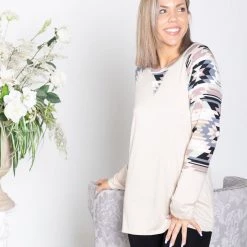 Boutique Simplified Tops Thinkin' Bout You Raglan