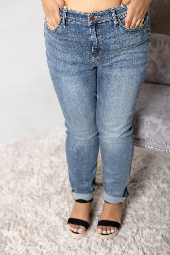 Boutique Simplified Splashed With Love Judy Blue Crops Bottoms 4 Boutique Simplified Splashed With Love Judy Blue Crops Bottoms