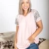 Boutique Simplified Keep Me Close Short Sleeve Tops