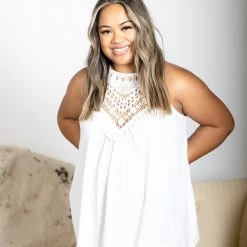 Boutique Simplified Wildest Dreams - Ivory & Lace Tops