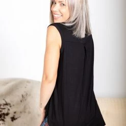 Boutique Simplified Blacked Out Sleeveless Gabby