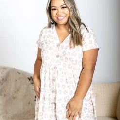 Posh Novi Sales Store 26 Boutique Simplified Naturally Purrfect Ruffled Tunic Tops