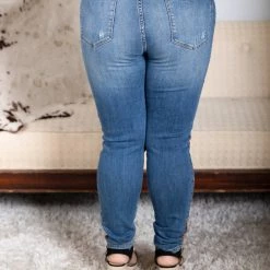 Boutique Simplified Southwestern Belle Judy Blue Skinnies Bottoms